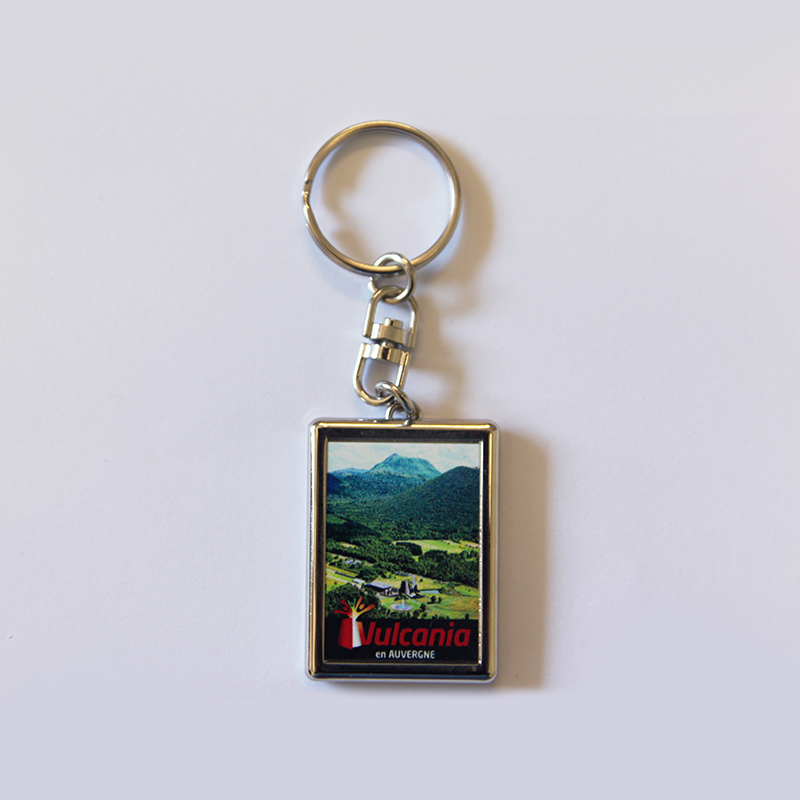 Porte-clés rectangle Vulcania